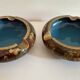 Cendriers en émaux cloisonnés. Lot de 2 cendriers