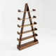 Vintage brutalist pyramid shelving unit bookcase
