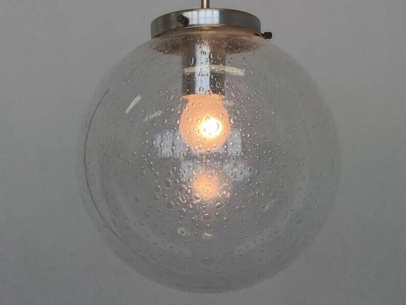 Pair of Design mid century art Glass pendants - Czechoslovakia, 1970s