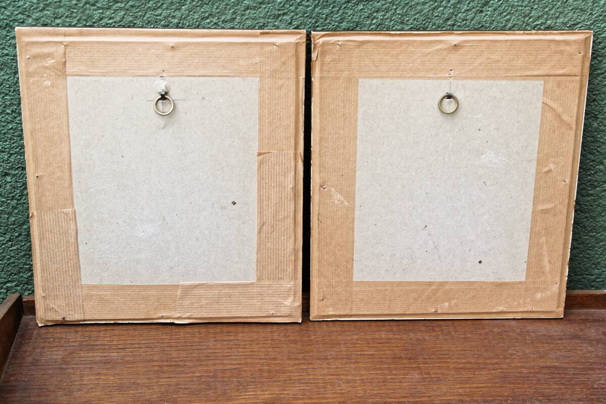 Pair of paintings on silk, China, trendy birds