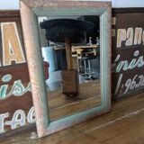 Vintage gray and pink mirror 35 x 25cm