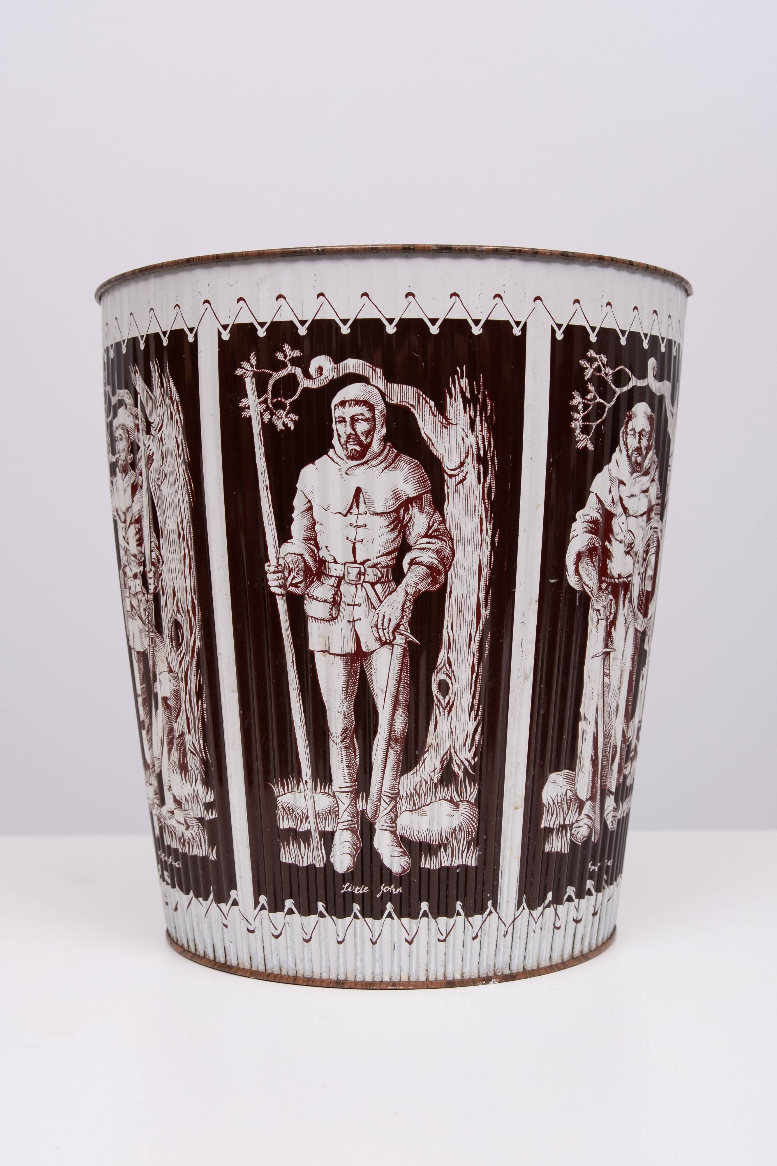 Robin Hood Metal paper basket 1960s England