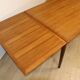 Danish Scandinavian extendable dining table in teak, 1960.
