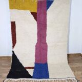Handcrafted moroccan berber rug 224 x 154 cm