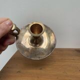 Brass cellar rat candle holder