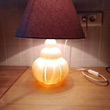 Alabaster lamp. 70'. Luminous openwork base.