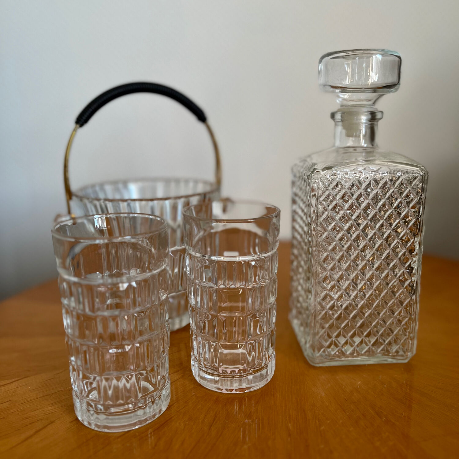 Vintage glass decanter