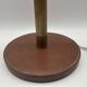 1950s desk lamp - brass/leather