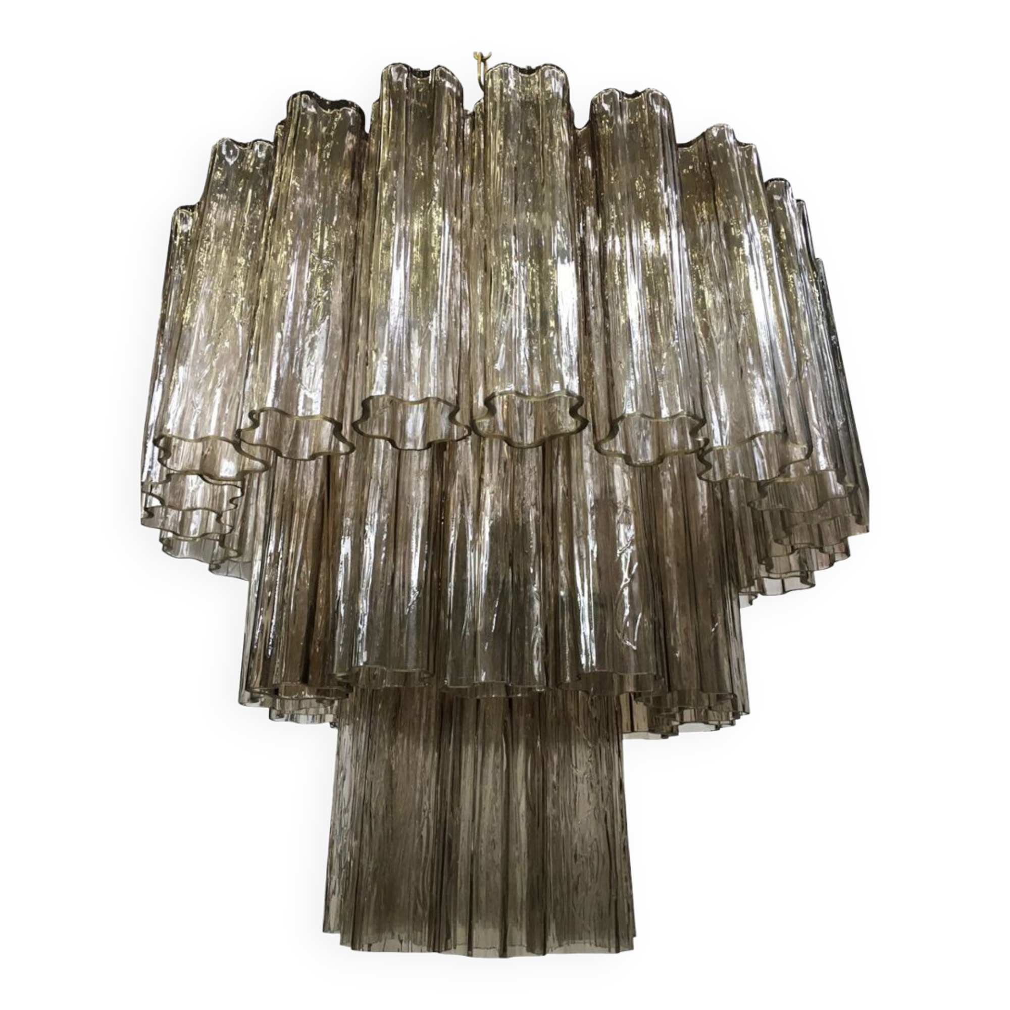 Fume’ “tronchi” murano glass chandelier d60-3l