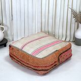 Moroccan kilim pouf