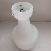 White opaline lampshade from the 1960s