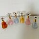6 blown crystal liqueur glasses from Bohemia, 1960s