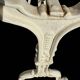 Parisian bistro table in cast iron and gray marble 1900