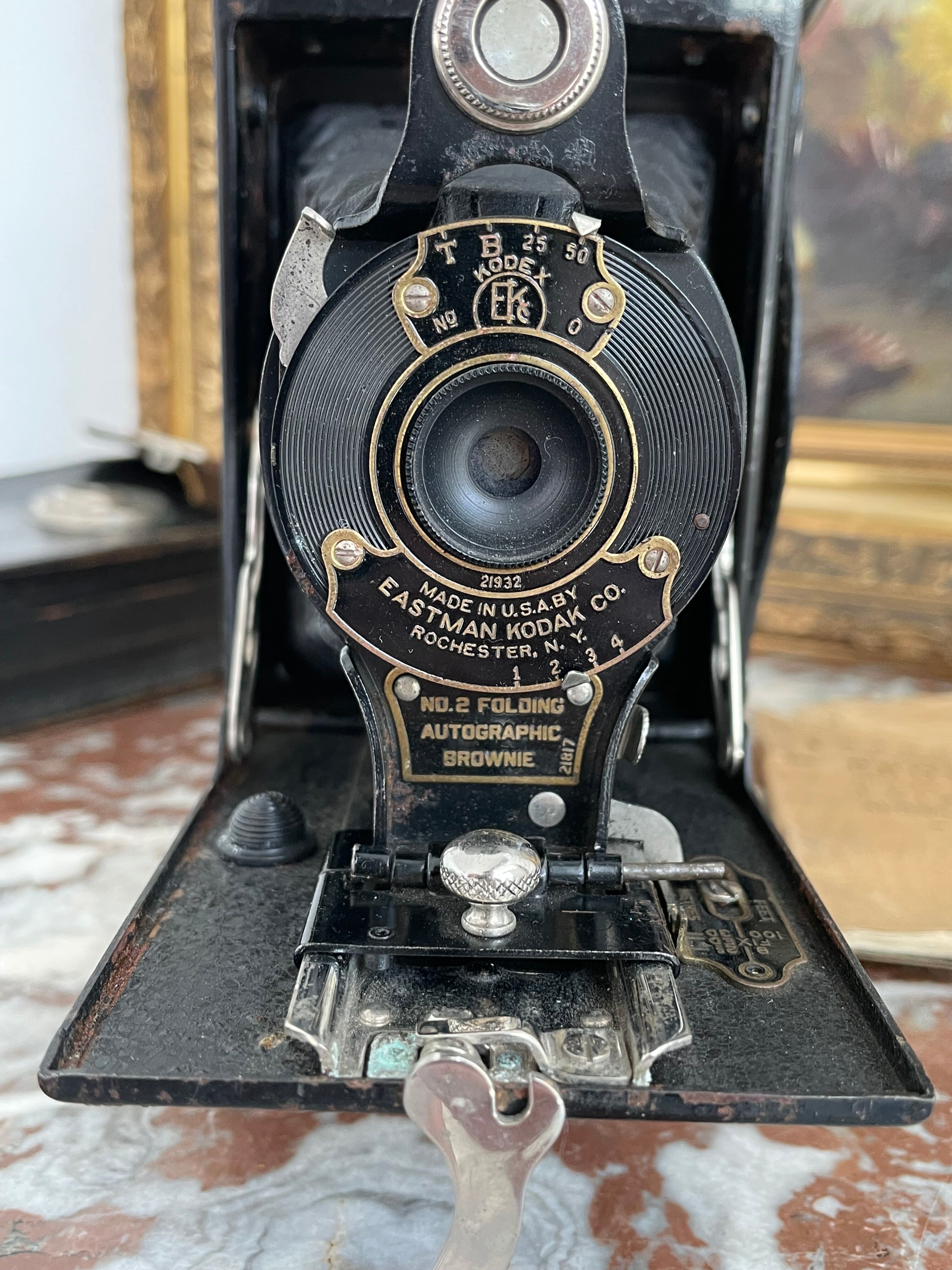 Appareil photo KODAK n° 0 Kodon, neuf avec étui cuir