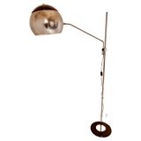 1960s space age chromed floor lamp, Italy 1960s