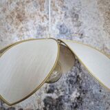 Flower suspension metal structure, 6 petals in sand linen