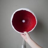 Handmade sphere lamp space age papier-mâché table lamp vintage design 70s contemporary
