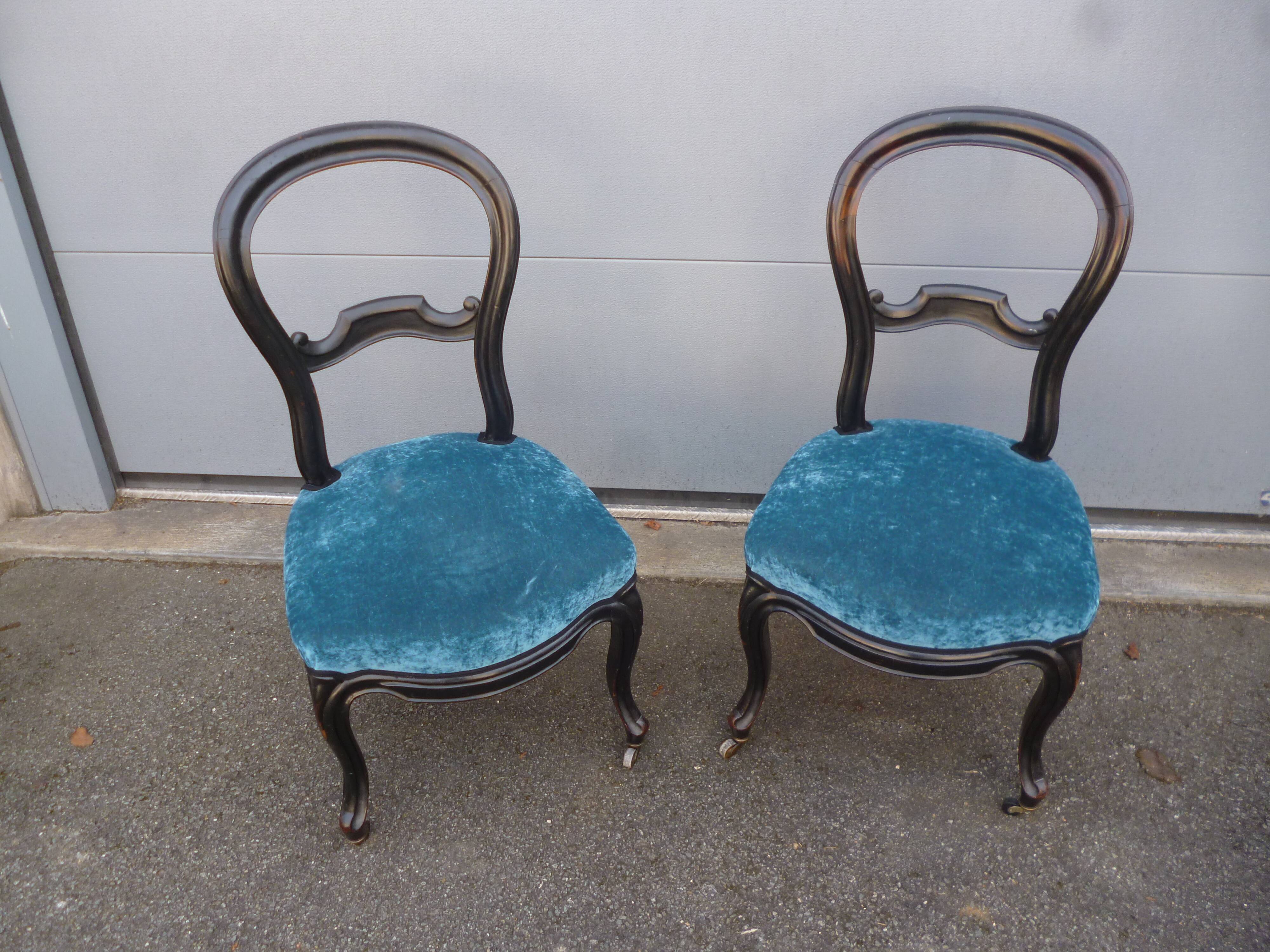 Paire de chaises Napoléon 3