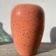 Large West German speckled salmon and black ceramic vase