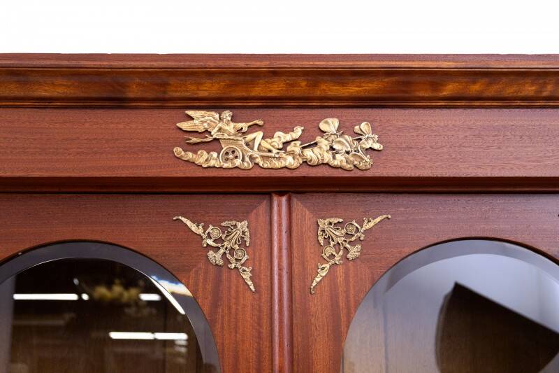 Elegant Empire bookcase, France, circa 1830.