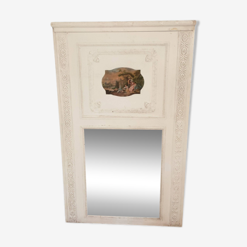 trumeau mirror from the 1920s in painted wood
