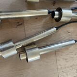 Lumières suspendu Vintage doré annees 70
