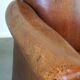 Vintage sheep leather armchair/design armchair with a beautiful look