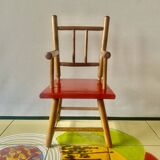 Ancienne chaise en bois paur poupée