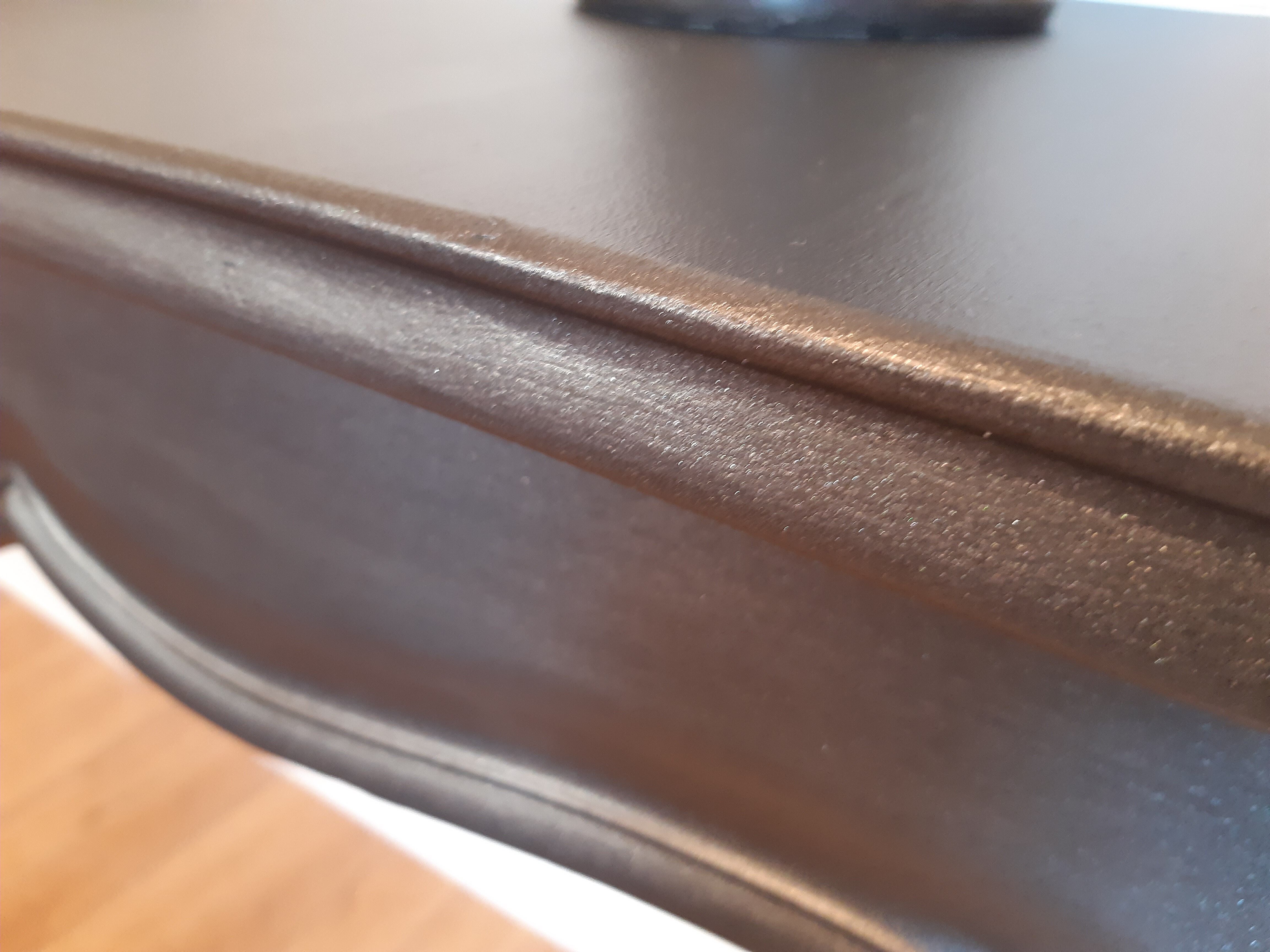 Louis XV-style black wall console