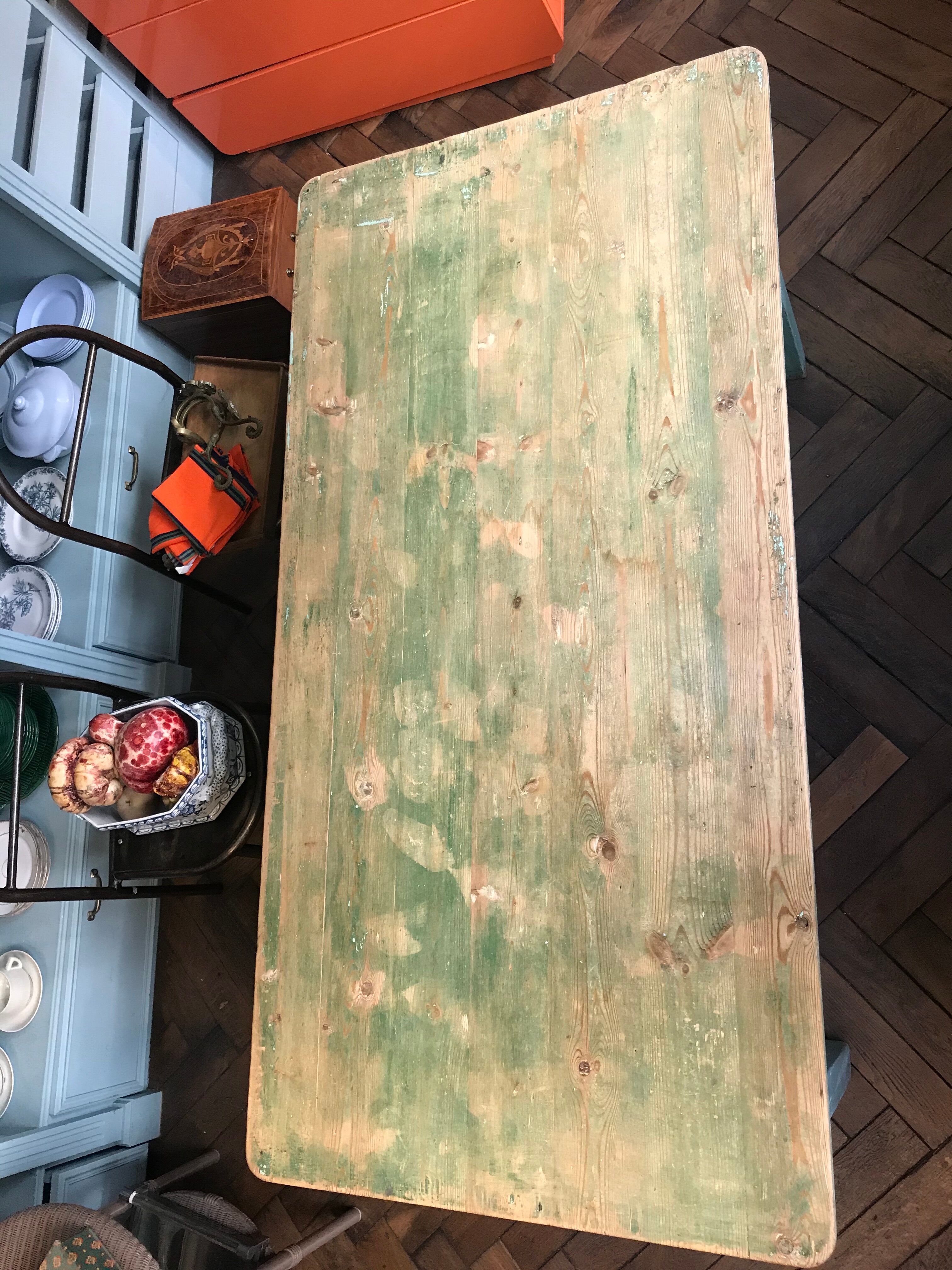 Wooden dining table