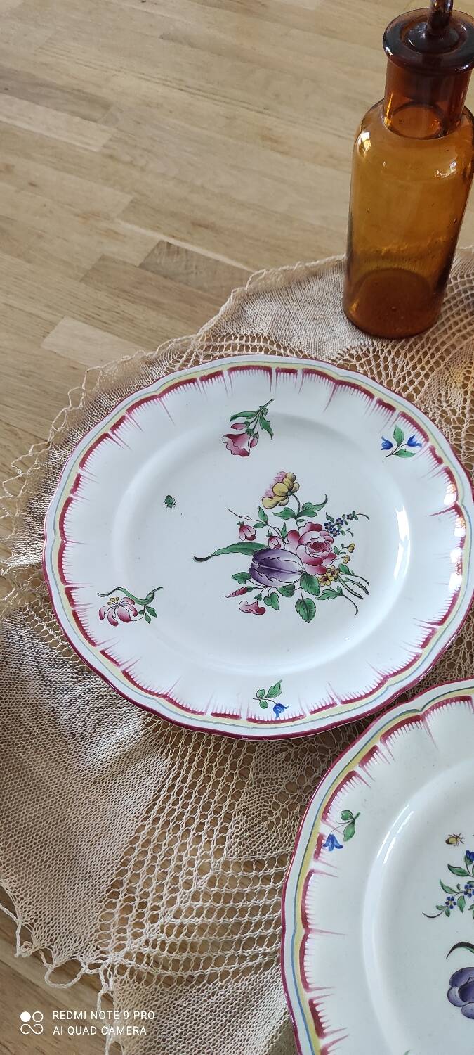Assiettes a dessert Lunéville