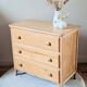 Commode vintage en bois blond, rénovée