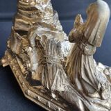 Lamp musical statue - Art Nouveau - Golden regulation - Early twentieth century