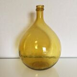 Dame Jeanne goutte jaune sabrée vintage