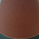 White wooden lamp and brick lampshade