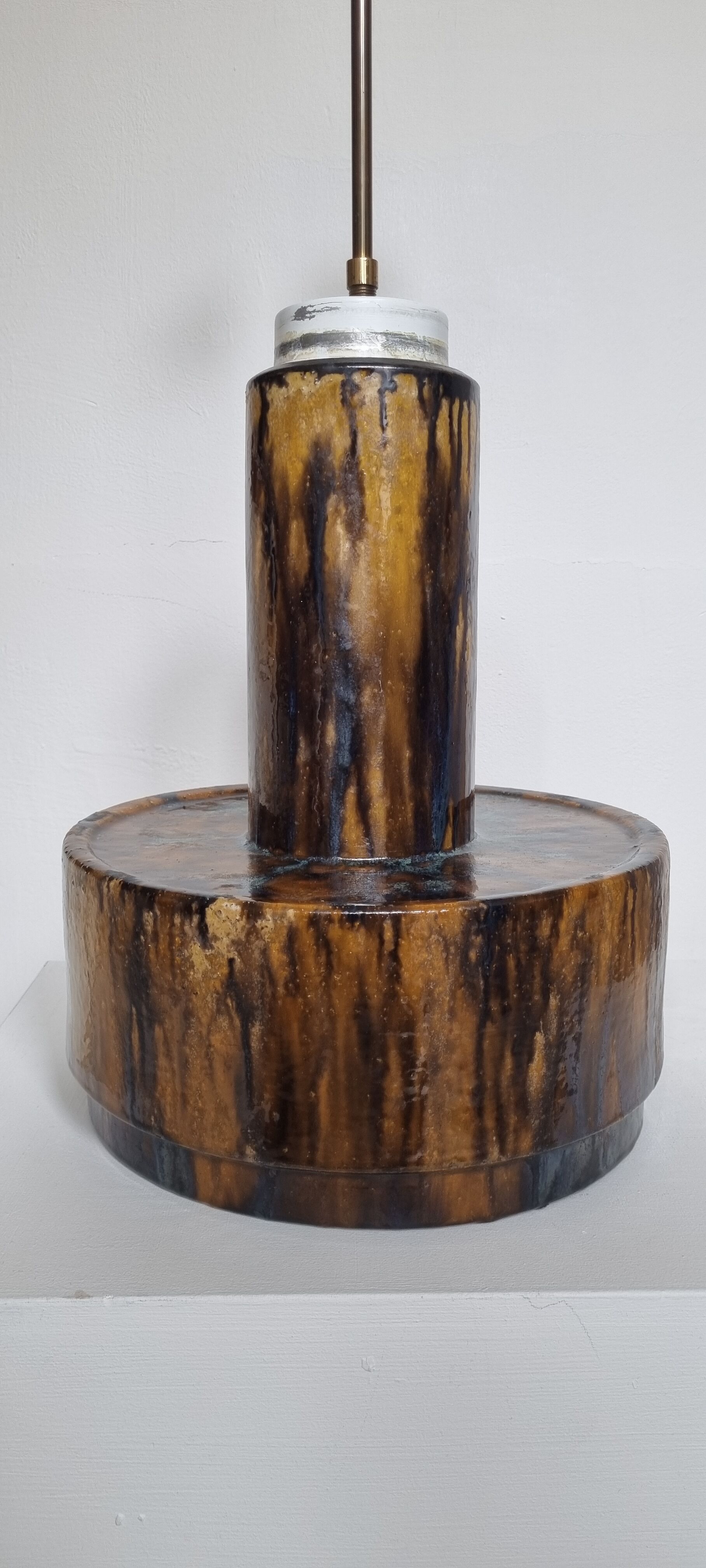 Large Ceramic Mid-Century Floor Lamp Dijkstra, 1960s