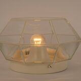 white glass ceiling lights by Limburg, Germany, 1960s.