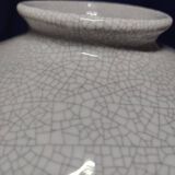 Large Art Deco vase in crackled earthenware