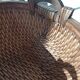 Vintage woven rattan basket - Traditional Asian wickerwork