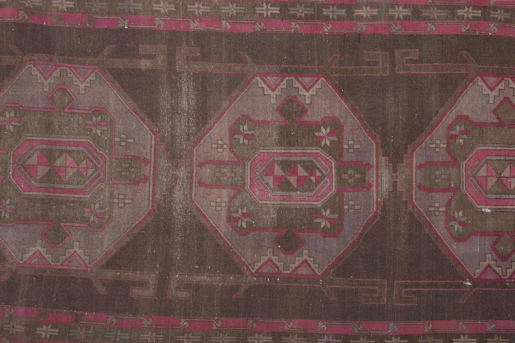 Vintage Turkish hallway rug 115x302 cm