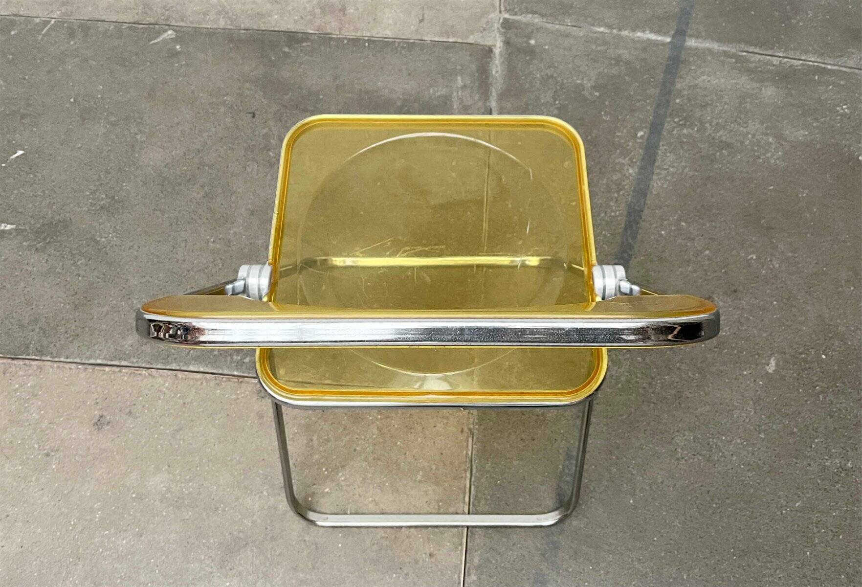 Folding Chair Model Plia Italian Mid-Century Modern Space by Giancarlo Piretti for Castelli, 1960s