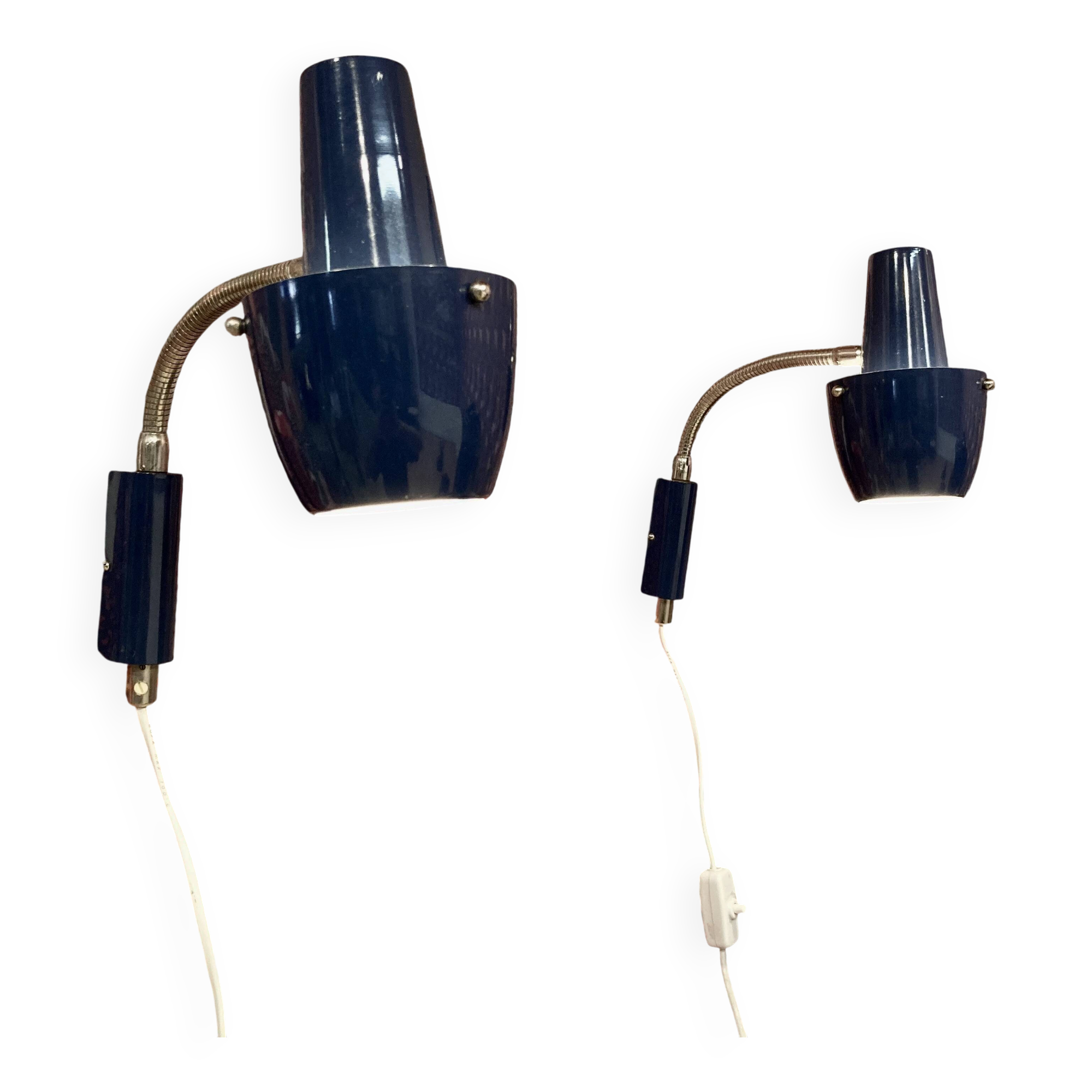 Paire d'appliques modulables design 1950.