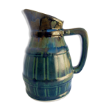 Black, blue, green pitcher