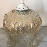Vintage glass tulip hanging lamp