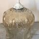 Suspension tulipe en verre vintage
