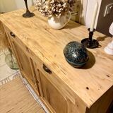 Parisian buffet in raw wood