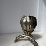 Ashtray flower 1970 silver bronze