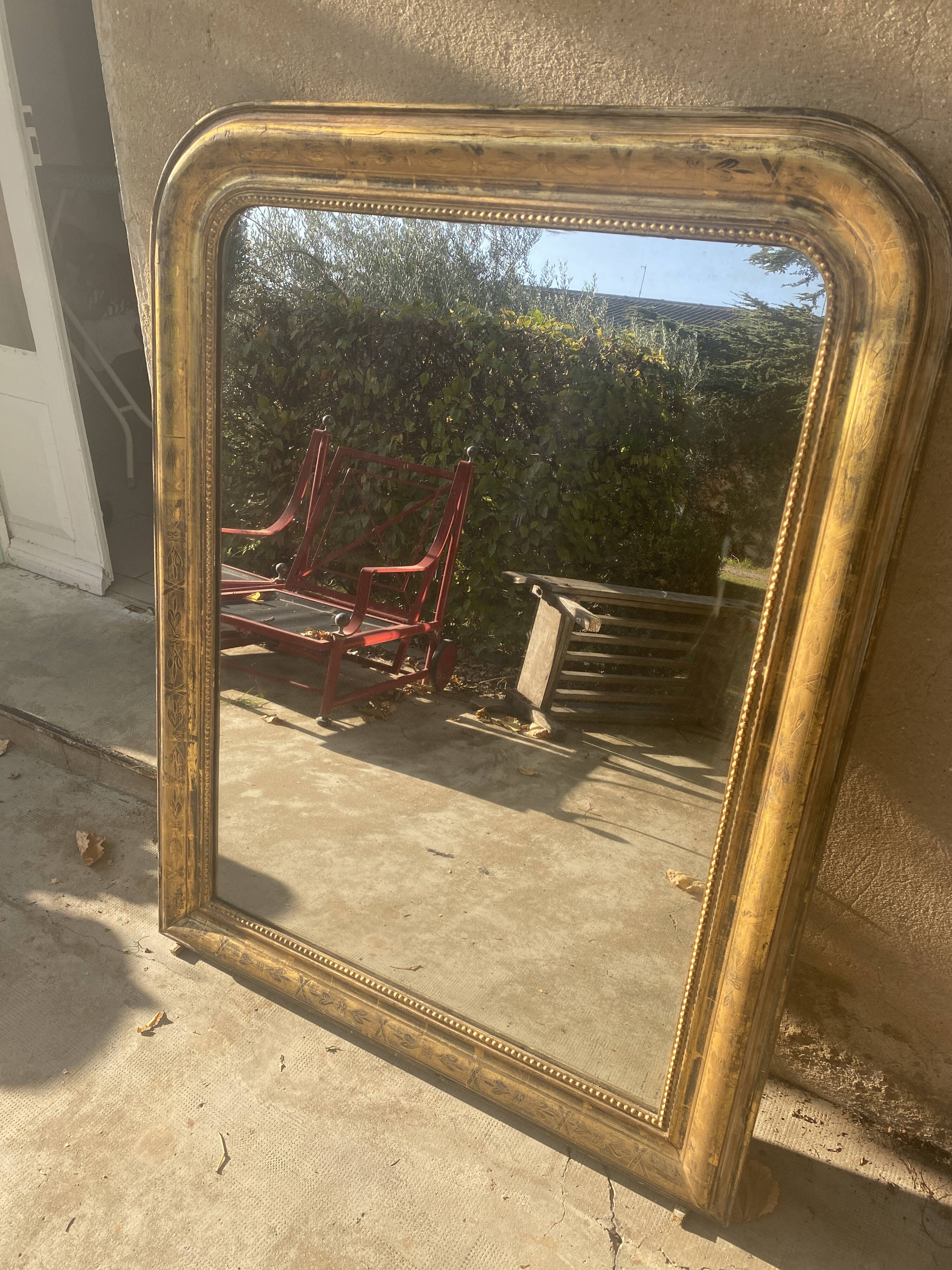 Louis-Philippe gilded mirror 124x95