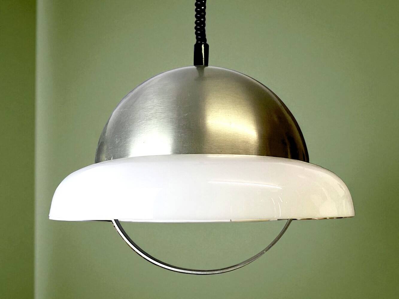 Space Age retractable kitchen pendant light