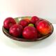 green glazed earthenware dish from the 1950s - Dieulefit